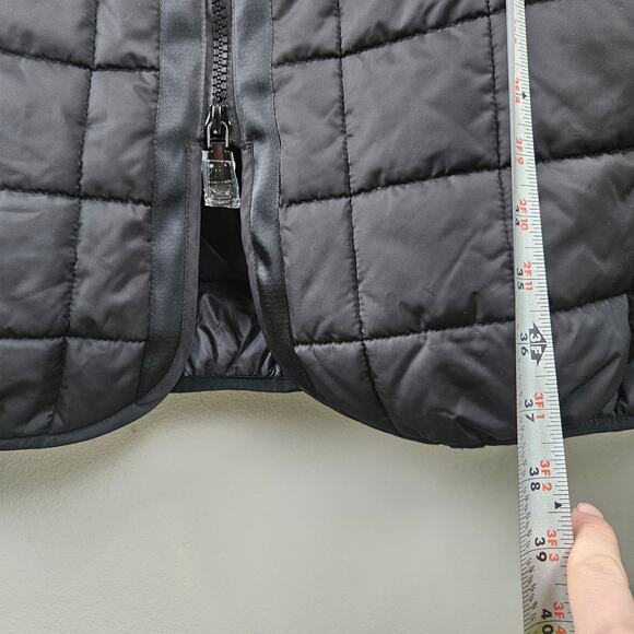 Rebecca Minkoff Black Long Puffer Vest Size XL Nwt - Picture 4 of 6